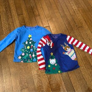 Mini Boden Christmas tees 3-4 years